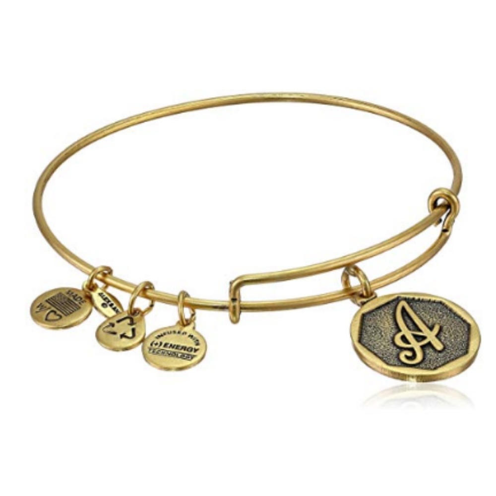 Alex and Ani Initial Expandable Bangle Bracelet